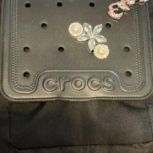 CROCS Black Women's Backpack with Decorative Accents